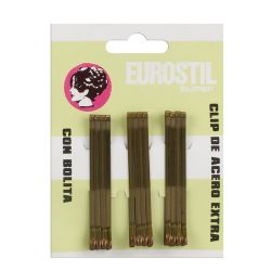Clip largo bolita carton 12 und Bronce Clip largo bolita carton 12 und Bronce