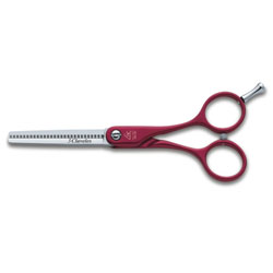 Tijera 3-C Duraluminio rojo 5,5 ES. Tijera 3-C Duraluminio rojo 5,5 ES.