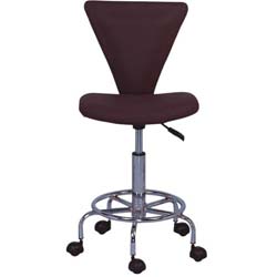 Silla con respando altura 56-68 cm negra a gas Silla con respando altura 56-68 cm negra a gas