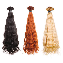 Cabello natural tejido ondulado 50-60 cm. 100 gramos Cabello natural tejido ondulado 50-60 cm. 100 gramos